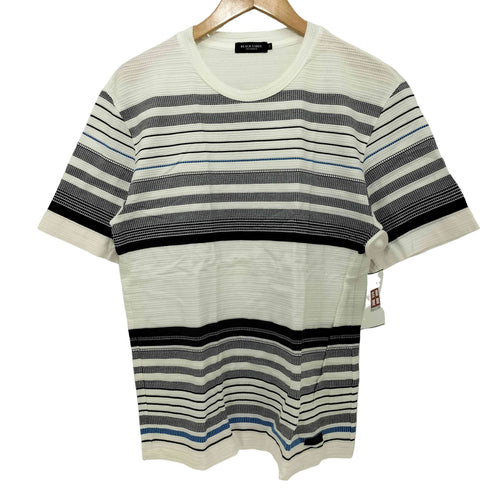 ブラックレーベルクレストブリッジ BLACK LABEL CRESTBRIDGE マルチジャカードボーダーTシャツ メンズ M