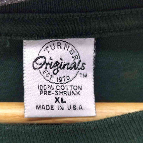 TURNER 90s USA製 S/S フロントデザインプリント クルーネックTシャツ シングルステッチ メンズ import:XL