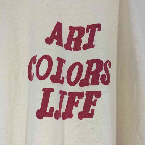 Adver-Tee's 90s USA製 シングルステッチ ART COLORS LIFE プリントTシャツ メンズ import:M