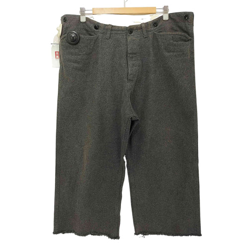 テンダーロイン TENDERLOIN サスペンダーボタン ボタンフライ ブラック カットオフ シャンブレー パンツ メンズ JPN:XL