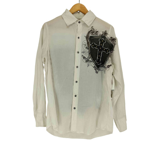 affliction スタッズプリントデザインL/Sシャツ メンズ JPN:S