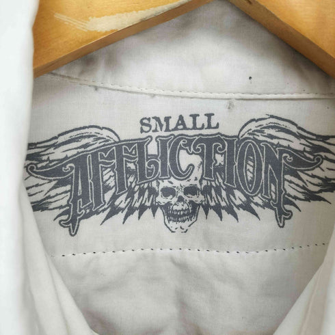 affliction スタッズプリントデザインL/Sシャツ メンズ JPN:S