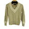ラルフローレン RALPH LAUREN ケーブル編み Vネック チルデンニット コットン100 ニット レディース import:L