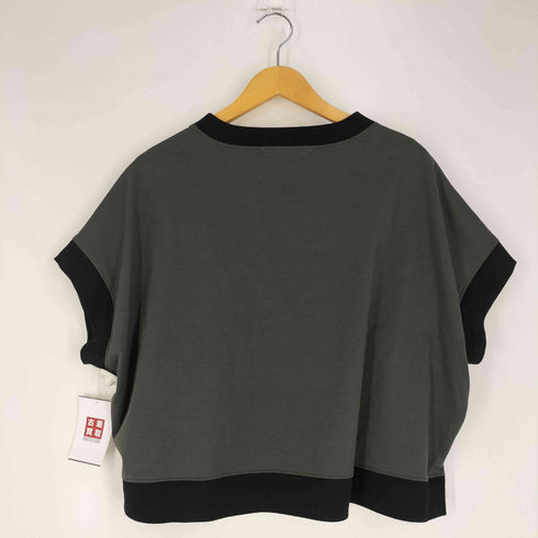 QTUME 変形配色プルオーバー レディース 38