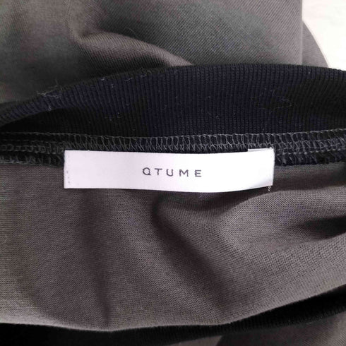 QTUME 変形配色プルオーバー レディース 38