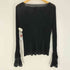 ジャンポールゴルチエフェム Jean Paul GAULTIER FEMME 袖レース モックネック レーヨン リブ ニット カットソー パワーネット レディース EUR:40
