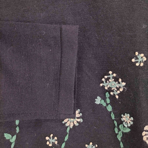 ホコモモラ Jocomomola フラワー刺繍ハイネックニット レディース 40