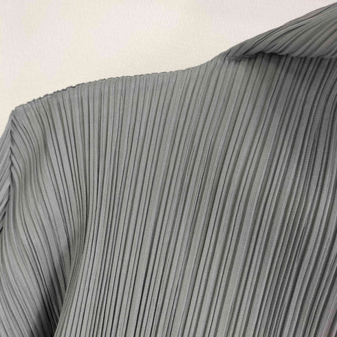 イッセイミヤケ ISSEY MIYAKE プリーツ ハイネック長袖カットソー レディース JPN:M