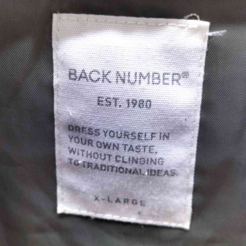 バックナンバー BACK NUMBER ファーフードモッズコート メンズ LL