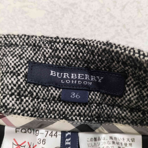 バーバリーロンドン BURBERRY LONDON ツイードパンツ レディース 36