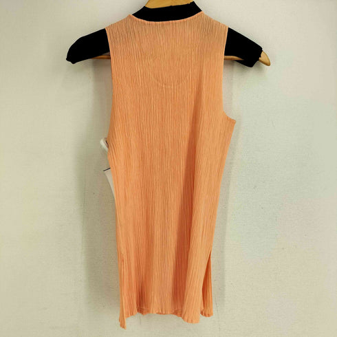 イッセイミヤケ ISSEY MIYAKE 98ss シワ加工 ノースリーブプリーツカットソー レディース M