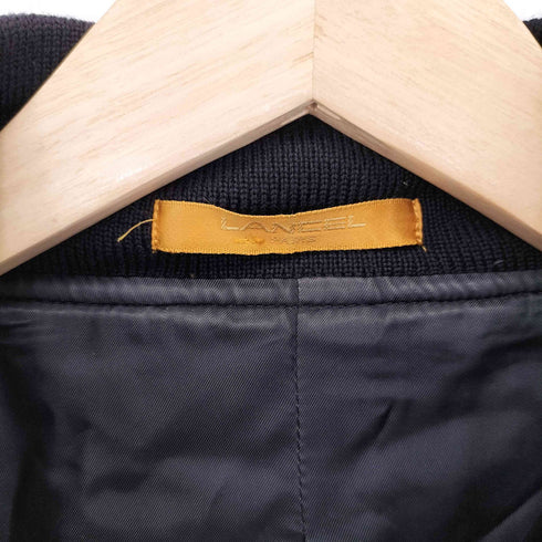 ランセル LANCEL ニット切替 ウールボンバージャケット メンズ import:L