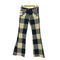 McQUEEN for young and just fit McQUEEN チェック フレアパンツ メンズ