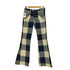 McQUEEN for young and just fit McQUEEN チェック フレアパンツ メンズ