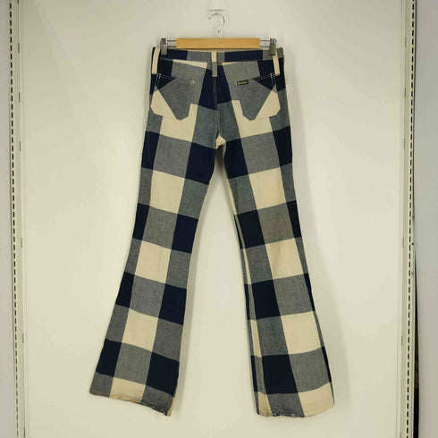 McQUEEN for young and just fit McQUEEN チェック フレアパンツ メンズ