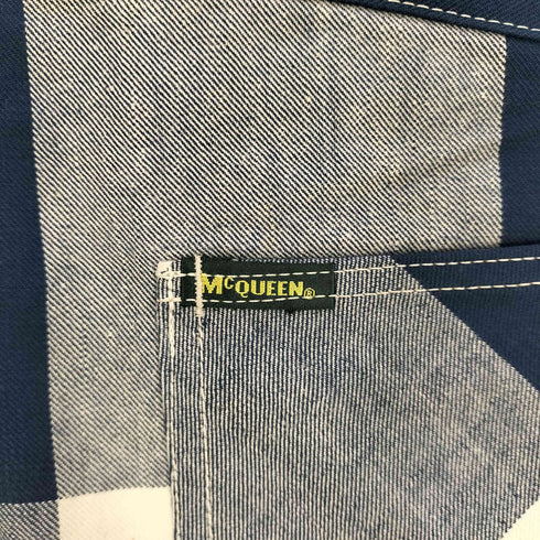 McQUEEN for young and just fit McQUEEN チェック フレアパンツ メンズ
