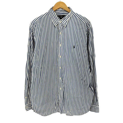ラルフローレン RALPH LAUREN CLASSIC FIT スモールポニー刺繍 ストライプシャツ メンズ import:XL
