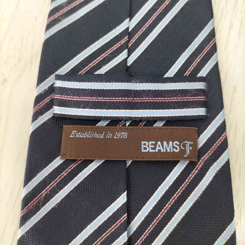 ビームスエフ BEAMS F ストライプ シルクネクタイ メンズ