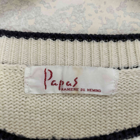 パパス papas コットンニットトップス メンズ