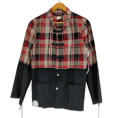 エレファントトライバルファブリックス ELEPHANT TRIBAL FABRICS 切りっぱなし チャイナシャツジャケット メンズ