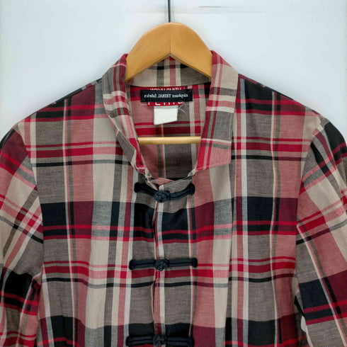 エレファントトライバルファブリックス ELEPHANT TRIBAL FABRICS 切りっぱなし チャイナシャツジャケット メンズ