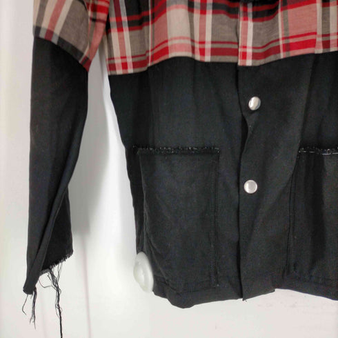 エレファントトライバルファブリックス ELEPHANT TRIBAL FABRICS 切りっぱなし チャイナシャツジャケット メンズ