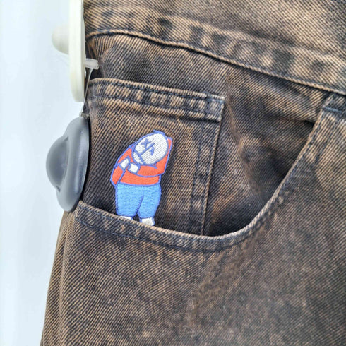 ポーラースケートカンパニー POLAR SKATE CO. BIG BOY JEANS BROWN BLACK メンズ import:M