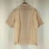 フェアファクス FAIRFAX リネン100ストライプ S/S オープンカラーシャツ メンズ L