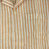 フェアファクス FAIRFAX リネン100ストライプ S/S オープンカラーシャツ メンズ L