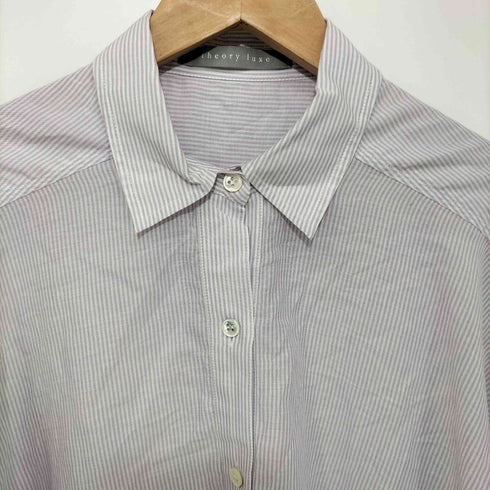 セオリーリュクス theory luxe ZINA GAUZY STRAPE プルオーバーシャツ レディース JPN:38