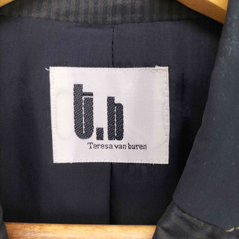 teresa van buren 切替 ナイロンチェスターコート レディース 38