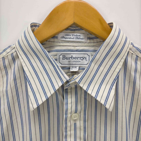バーバリーズ BURBERRYS USA製 半袖 ストライプシャツ メンズ 16-32