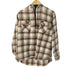 エディーバウアー Eddie Bauer チェック柄 ハーフジッププルオーバーパーカー メンズ import:L