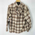 エディーバウアー Eddie Bauer チェック柄 ハーフジッププルオーバーパーカー メンズ import:L