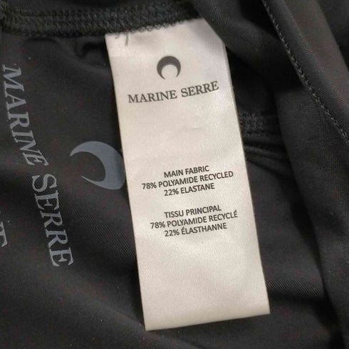 マリーンセル MARINE SERRE WHITE LINE Black Second Skin Balaclava レディース