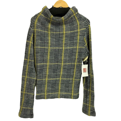 ワイズ Ys 14aw ウールハイネック チェックニット レディース 2