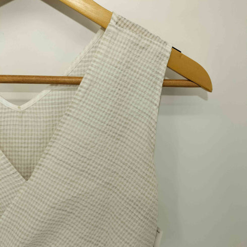 デミルクスビームス Demi-Luxe BEAMS 17SS シアサッカーギンガムチェックワンピース レディース JPN:38