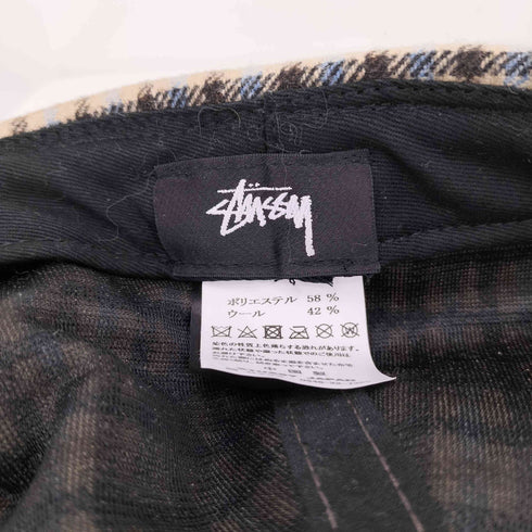 ステューシー Stussy Wool Plaid Flap Cap メンズ L/XL