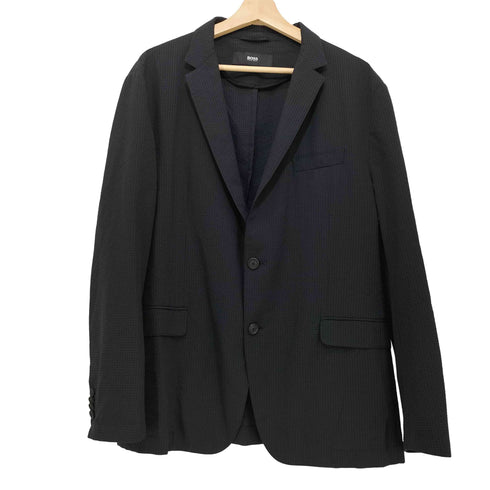 ボスヒューゴボス BOSS HUGO BOSS シアサッカー シングル2B テーラードジャケット メンズ uk54