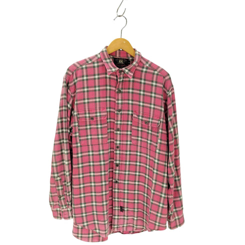ダブルアールエルラルフローレン RRL RALPH LAUREN 90S 三ツ星タグ ヘビーネルシャツ メンズ JPN:L