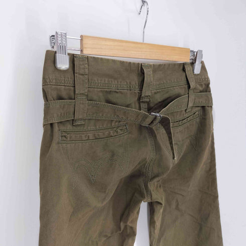 リーバイス Levis バックベルト ステッチ デザイン ブーツカット フレア パンツ Y2K レディース 28