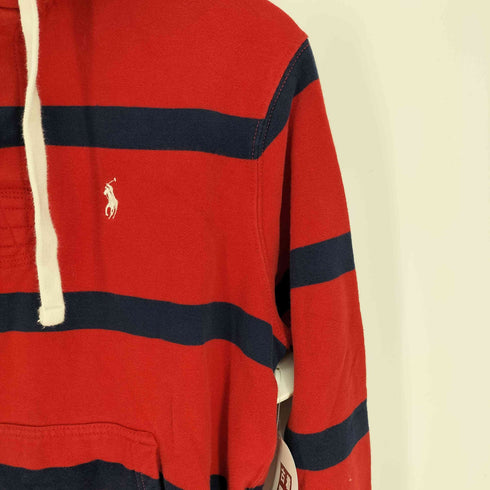 ポロラルフローレン POLO RALPH LAUREN ポニー 刺繍 ボーダー ラガー プルオーバー パーカー メンズ import:S