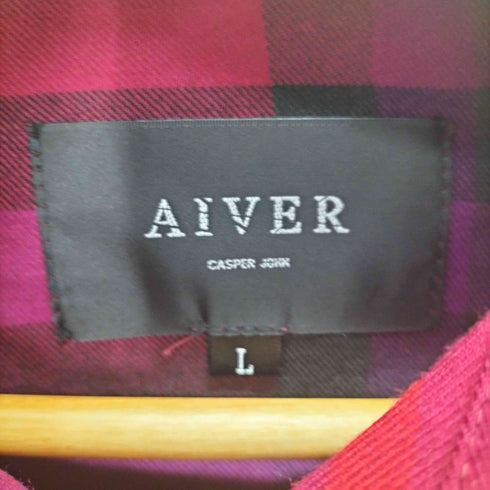 キャスパージョンアイバー CASPER JOHN AIVER タータンチェック L/Sシャツ メンズ