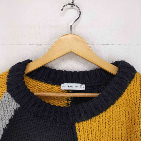 ザラ ZARA マルチカラークルーネックニット レディース import:S