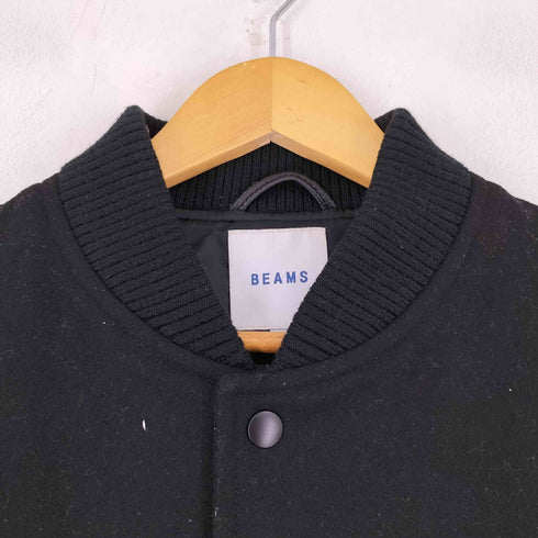 ビームス BEAMS アームレザー ウールスタジャン メンズ JPN:M