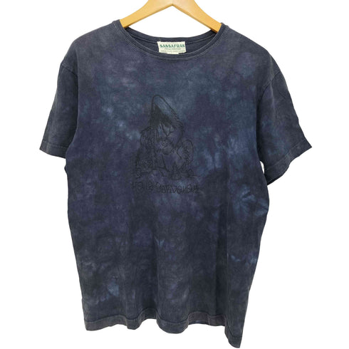 ササフラス SASSAFRAS フロントプリント タイダイtシャツ メンズ import:M