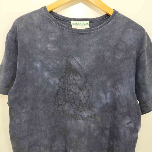 ササフラス SASSAFRAS フロントプリント タイダイtシャツ メンズ import:M