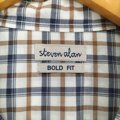 スティーブンアラン Steven Alan SOKTAS CHECK BOX REGULAR COLLAR SHIRT-BOLD メンズ JPN:XL
