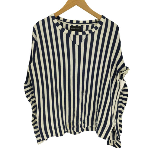 ツモリチサト TSUMORI CHISATO 前V ストライプ L/S Tシャツ レディース JPN:2