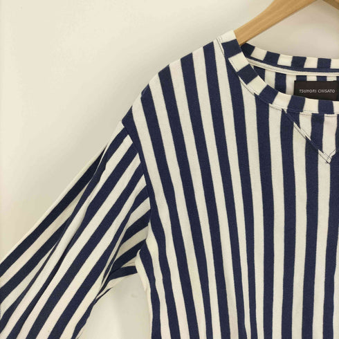 ツモリチサト TSUMORI CHISATO 前V ストライプ L/S Tシャツ レディース JPN:2